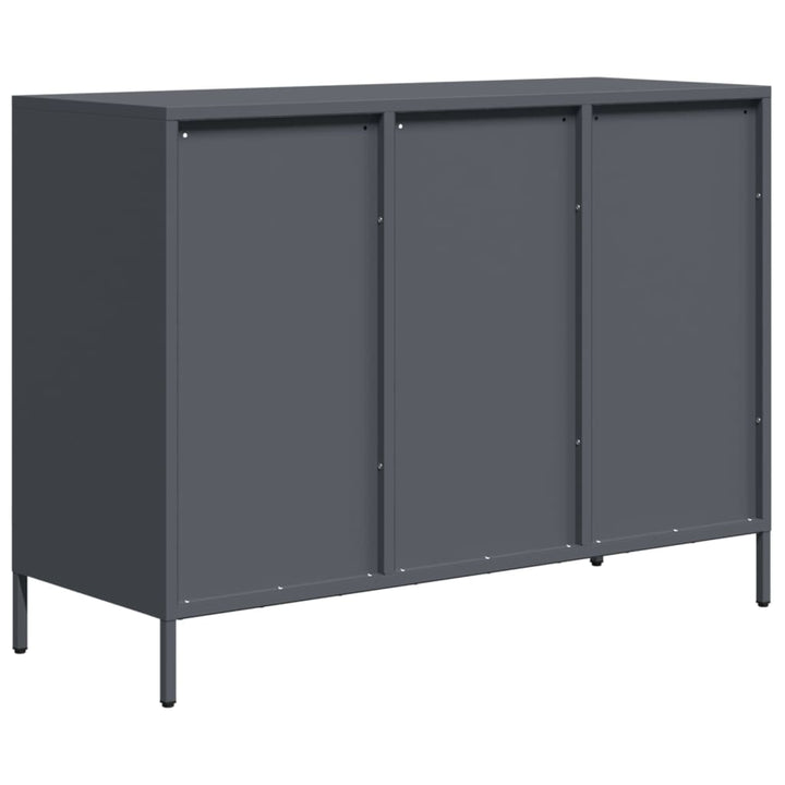 skænk 101,5x39x73,5 cm koldvalset stål antracitgrå