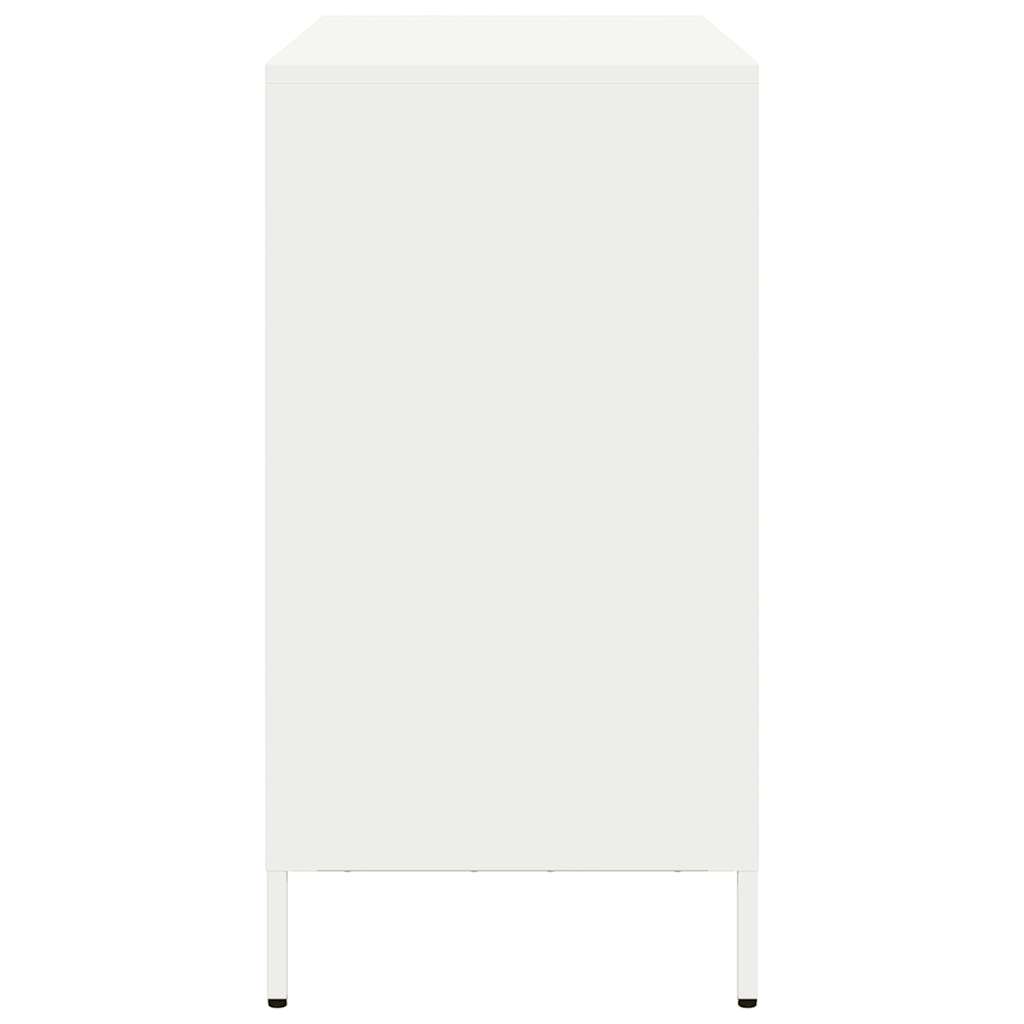 skænk 101,5x39x73,5 cm koldvalset stål hvid