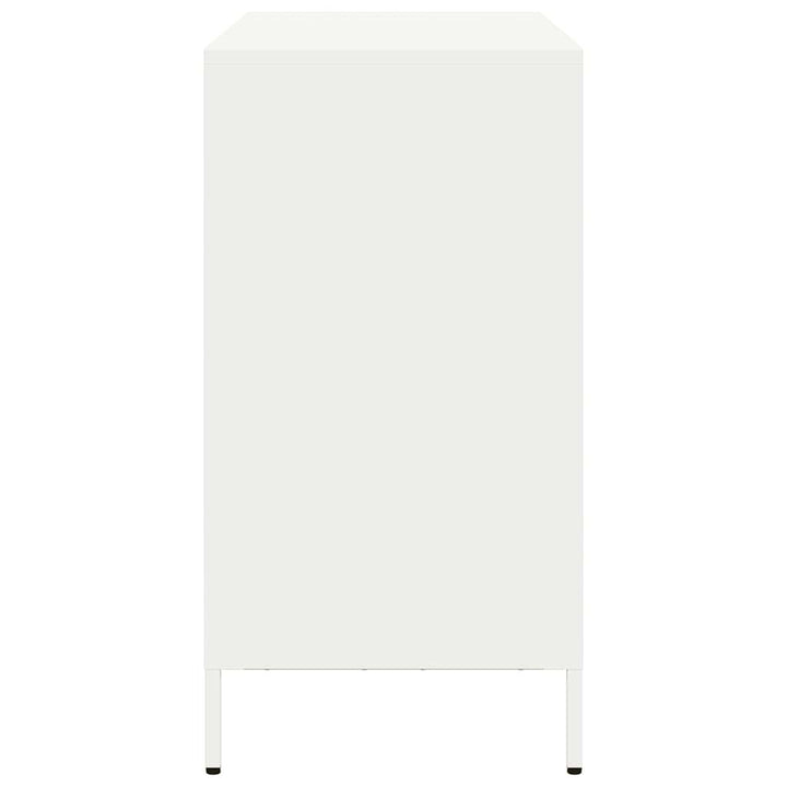 skænk 101,5x39x73,5 cm koldvalset stål hvid