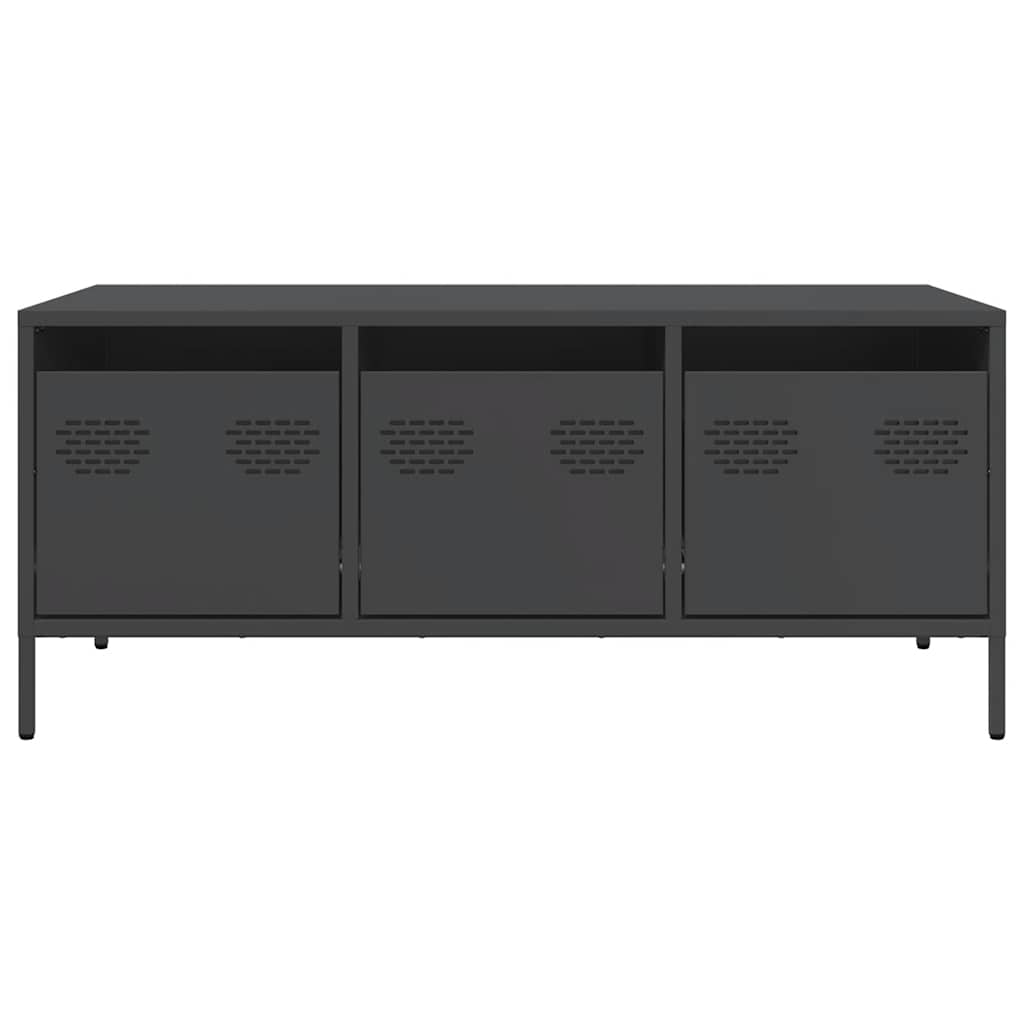 sofabord 101,5x50x43,5 cm koldvalset stål sort