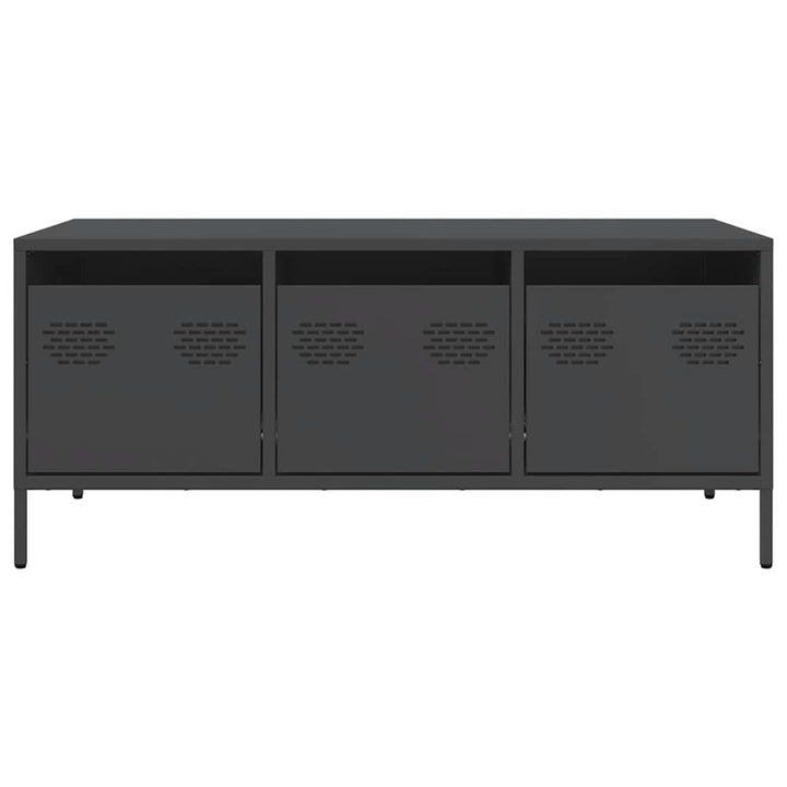 sofabord 101,5x50x43,5 cm koldvalset stål sort