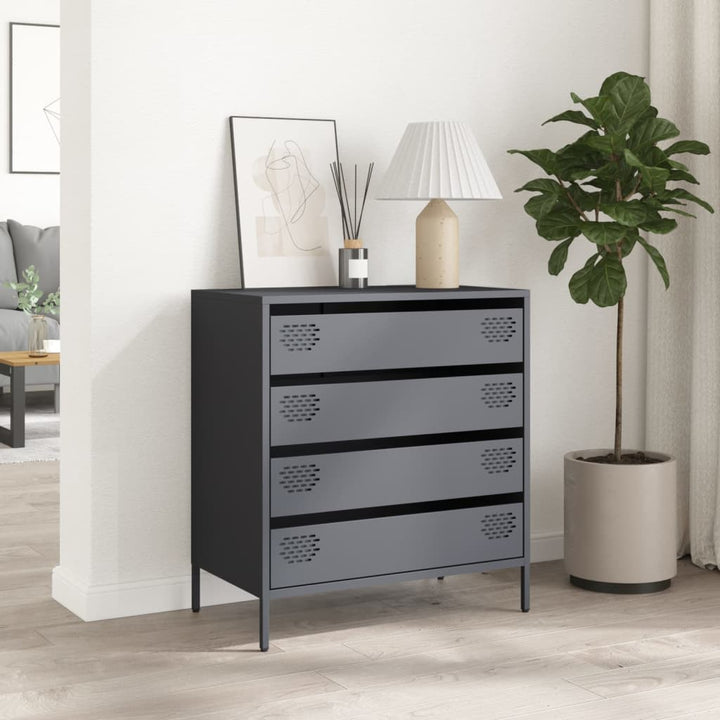 skænk 68x39x73,5 cm koldvalset stål antracitgrå