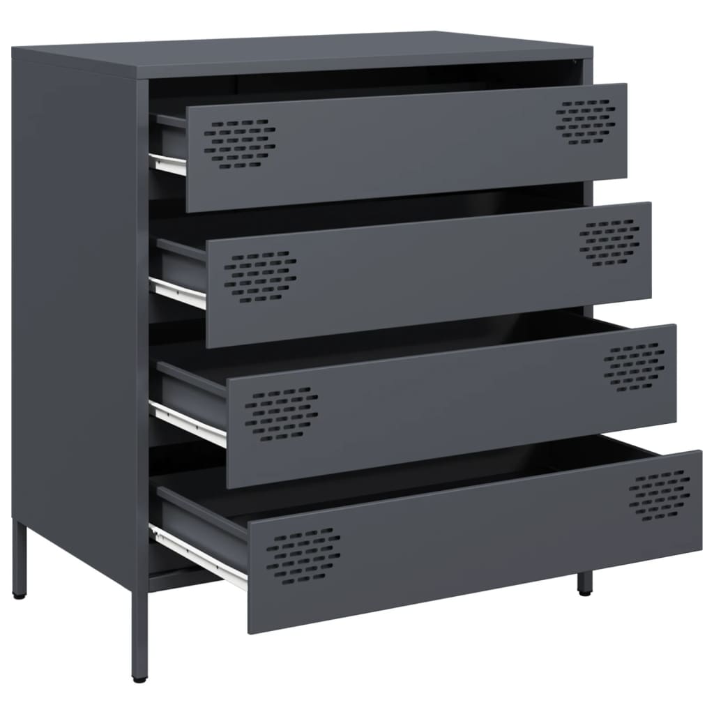 skænk 68x39x73,5 cm koldvalset stål antracitgrå
