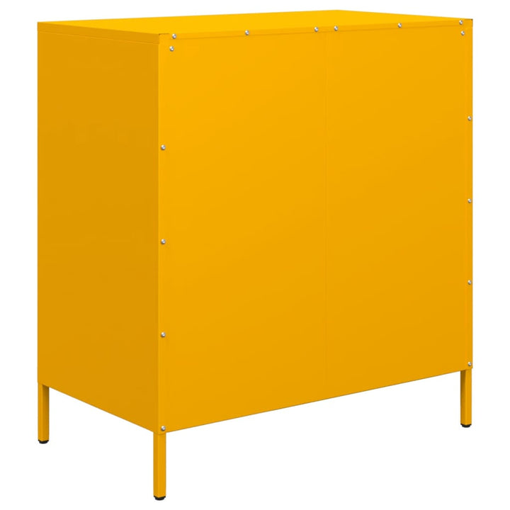 skab 68x39x73,5 cm koldvalset stål sennepsgul