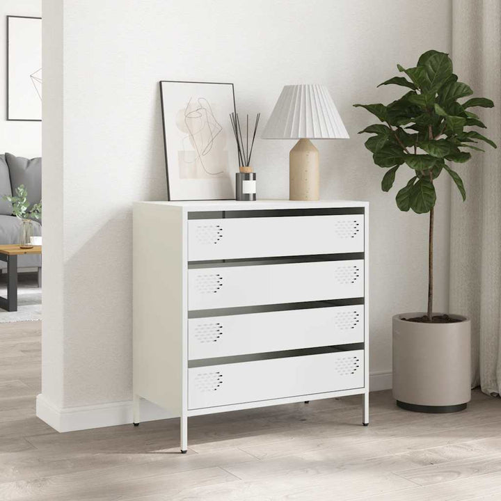 skab 68x39x73,5 cm koldvalset stål hvid