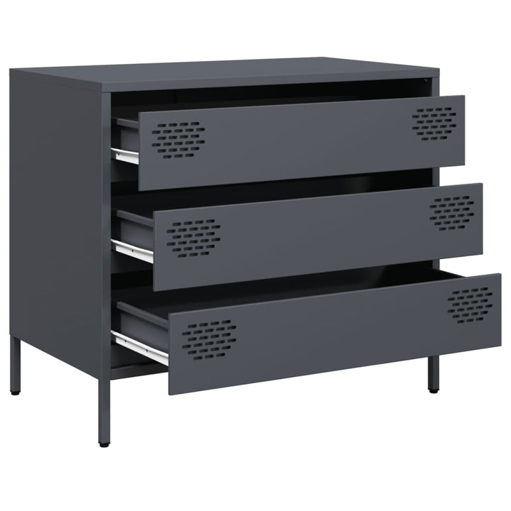 skab 68x39x58,5 cm koldvalset stål antracitgrå