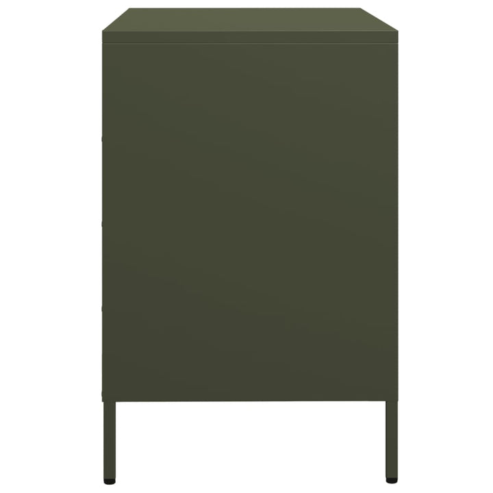 skab 68x39x58,5 cm koldvalset stål olivengrøn