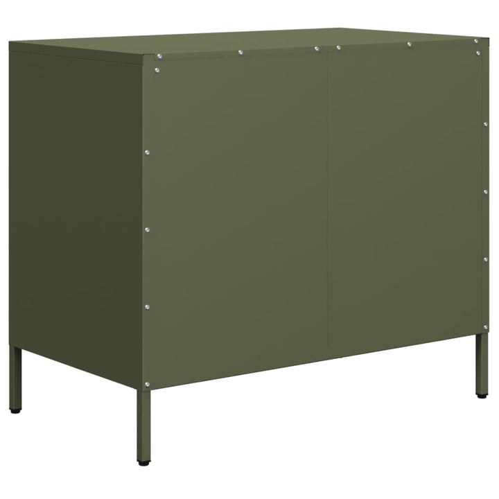 skab 68x39x58,5 cm koldvalset stål olivengrøn
