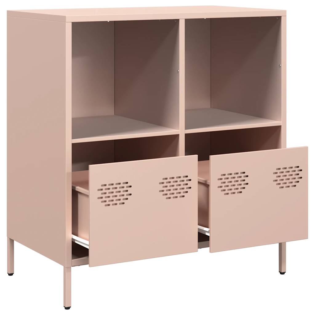 skab 68x39x73,5 cm koldvalset stål lyserød