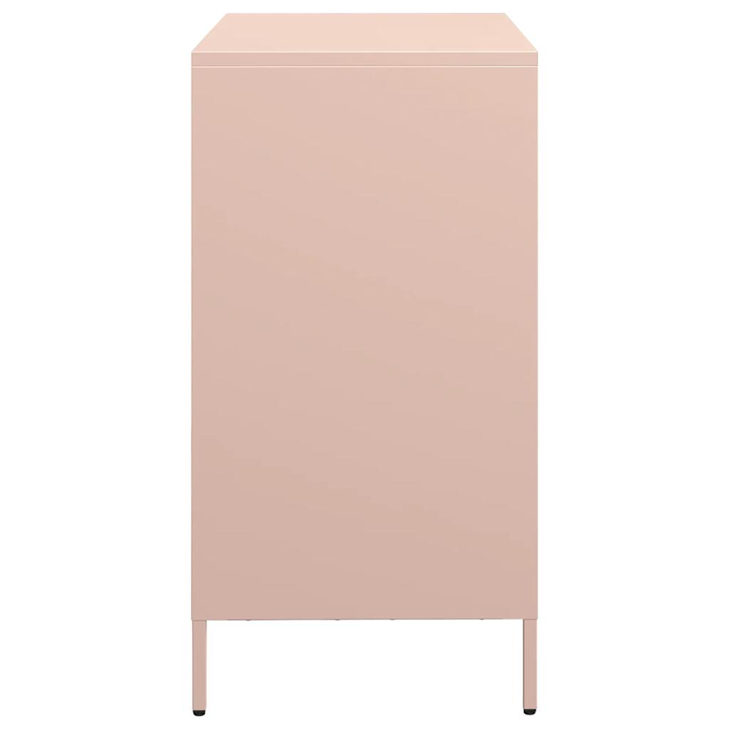 skab 68x39x73,5 cm koldvalset stål lyserød