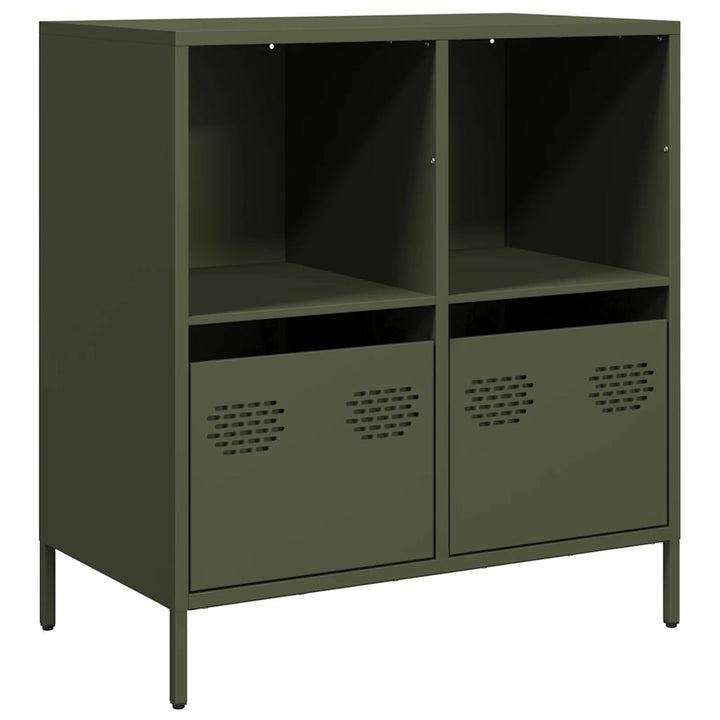 skab 68x39x73,5 cm koldvalset stål olivengrøn