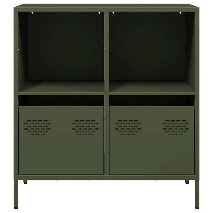 skab 68x39x73,5 cm koldvalset stål olivengrøn