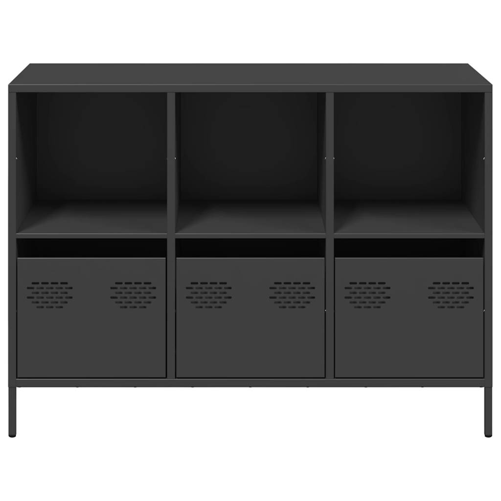 skænk 101,5x39x73,5 cm koldvalset stål sort
