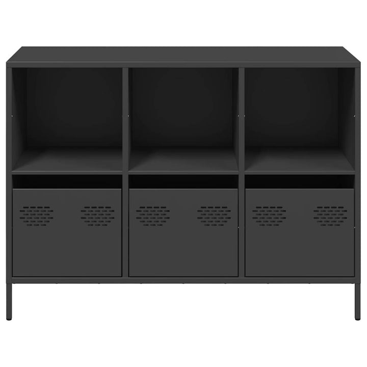 skænk 101,5x39x73,5 cm koldvalset stål sort