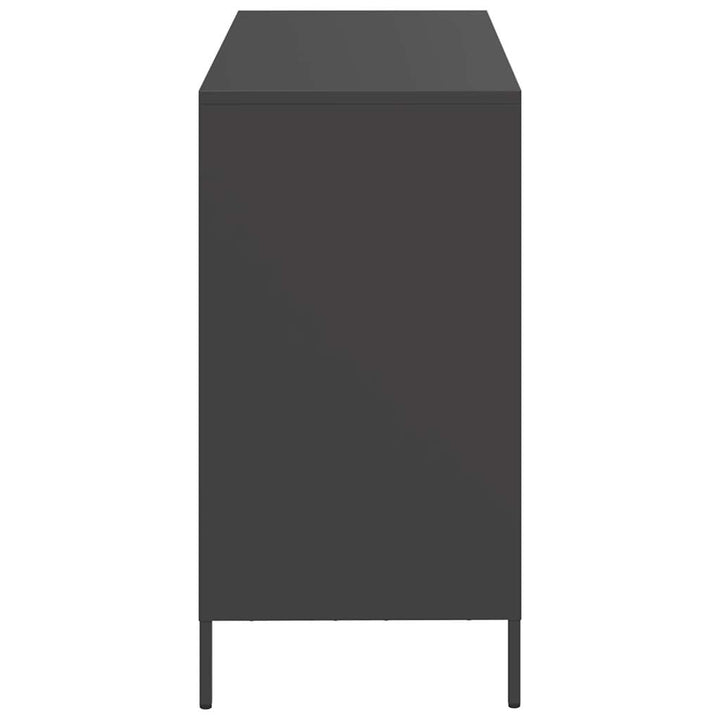 skænk 101,5x39x73,5 cm koldvalset stål sort
