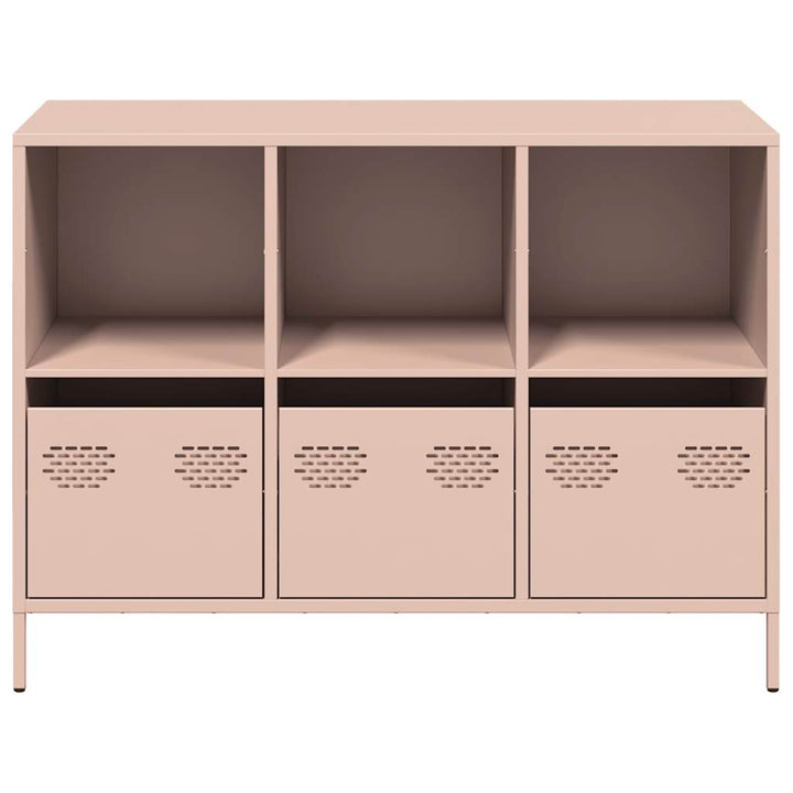 skænk 101,5x39x73,5 cm koldvalset stål lyserød