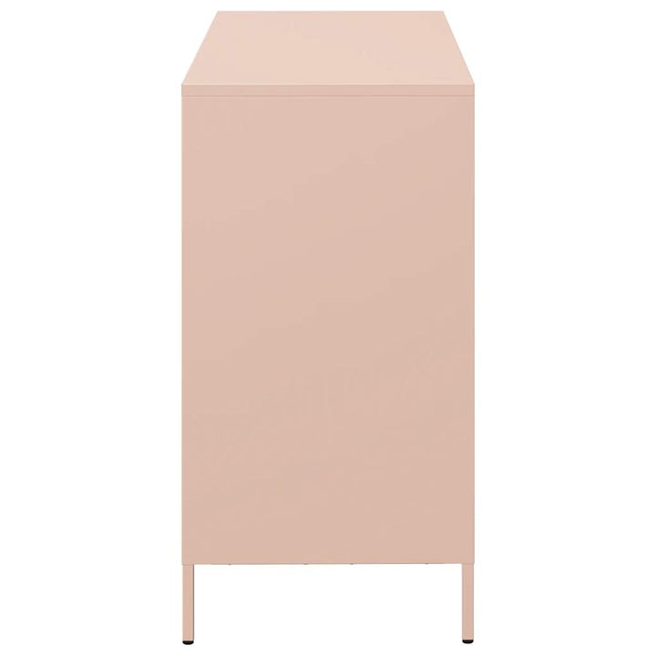 skænk 101,5x39x73,5 cm koldvalset stål lyserød