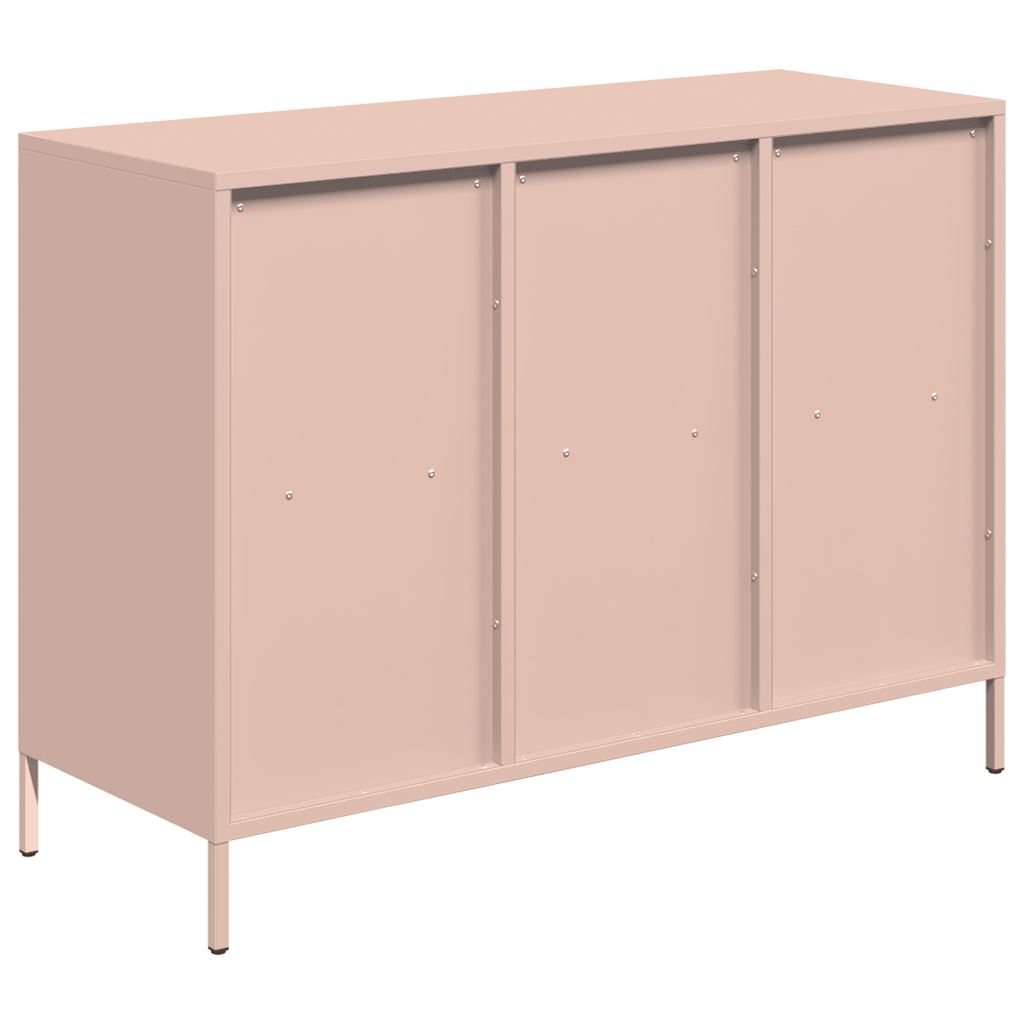 skænk 101,5x39x73,5 cm koldvalset stål lyserød