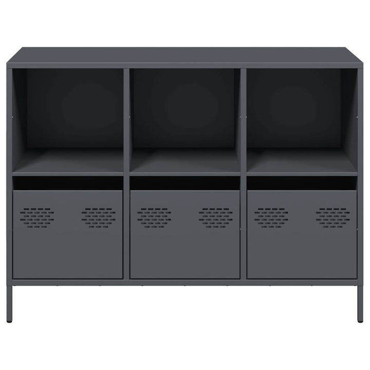 skænk 101,5x39x73,5 cm koldvalset stål antracitgrå