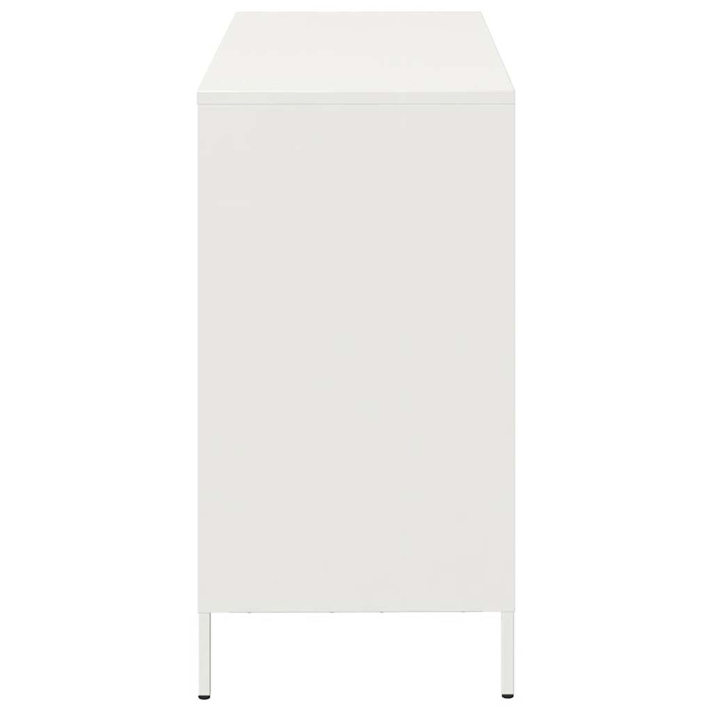 skænk 101,5x39x73,5 cm koldvalset stål hvid