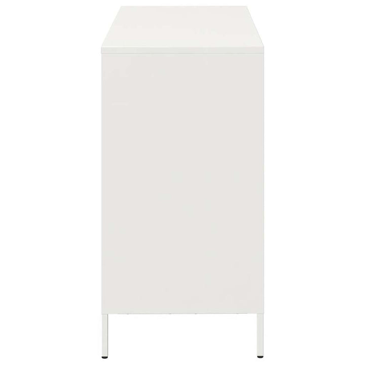 skænk 101,5x39x73,5 cm koldvalset stål hvid