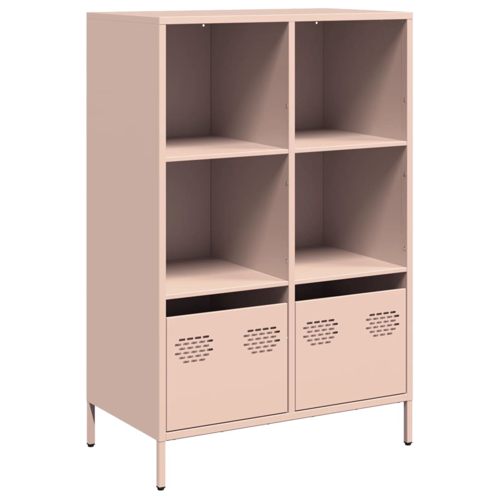 skab 68x39x103,5 cm stål lyserød