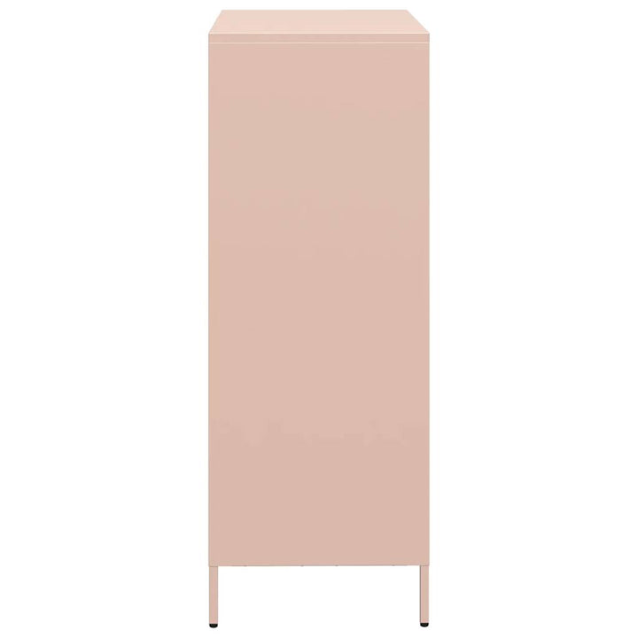 skab 68x39x103,5 cm stål lyserød