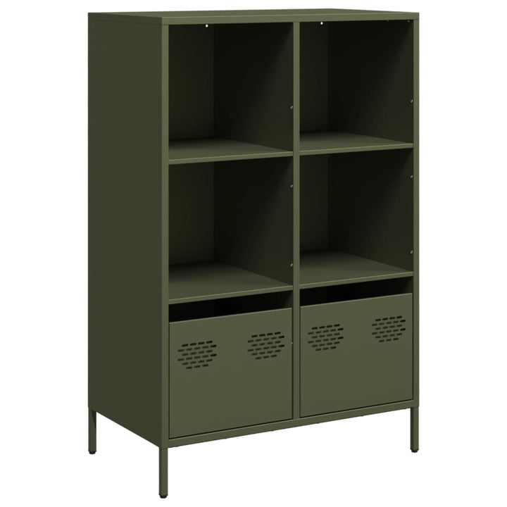 højskab 68x39x103,5 cm stål olivengrøn