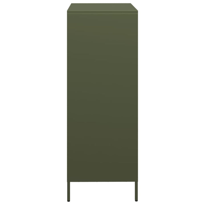 højskab 68x39x103,5 cm stål olivengrøn