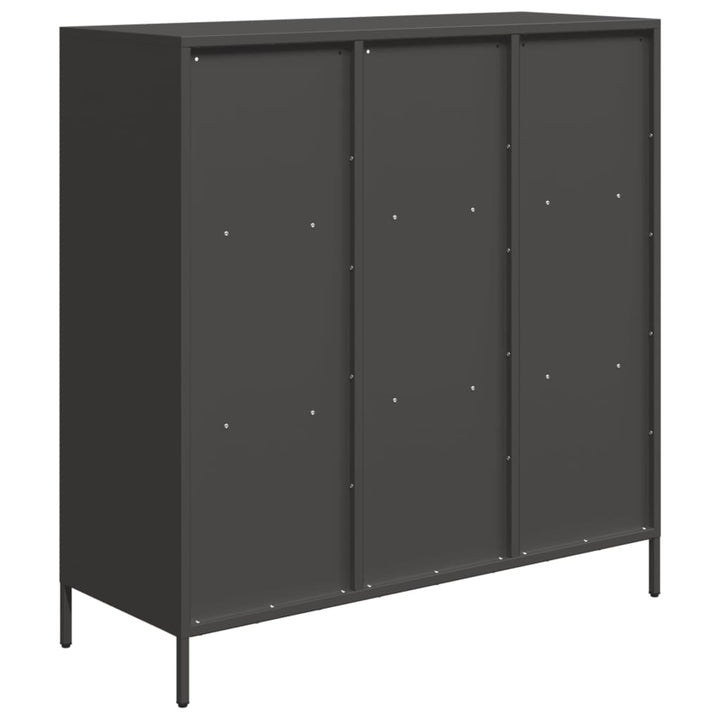højskab 101,5x39x103,5 cm stål sort