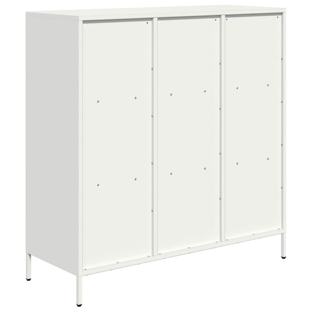 skab 101,5x39x103,5 cm stål hvid