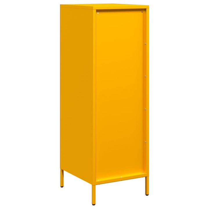 højskab 39x35x103,5 cm stål sennepsgul