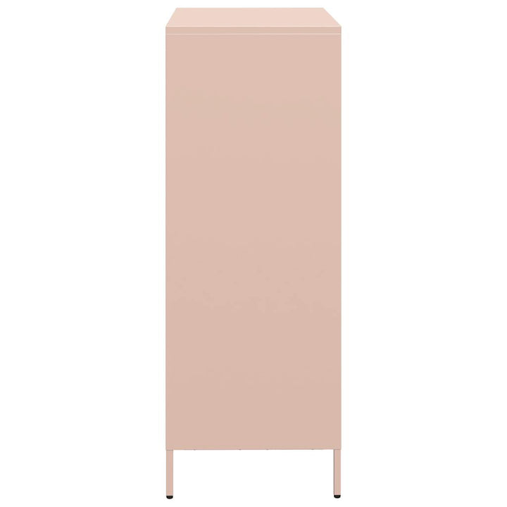 skab 68x39x103,5 cm stål lyserød