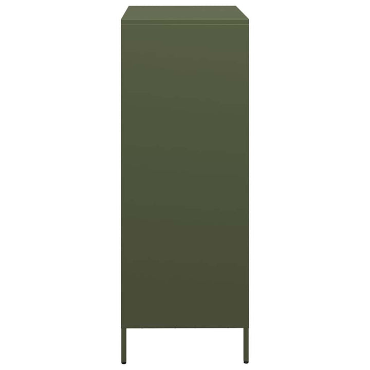 højskab 68x39x103,5 cm stål olivengrøn