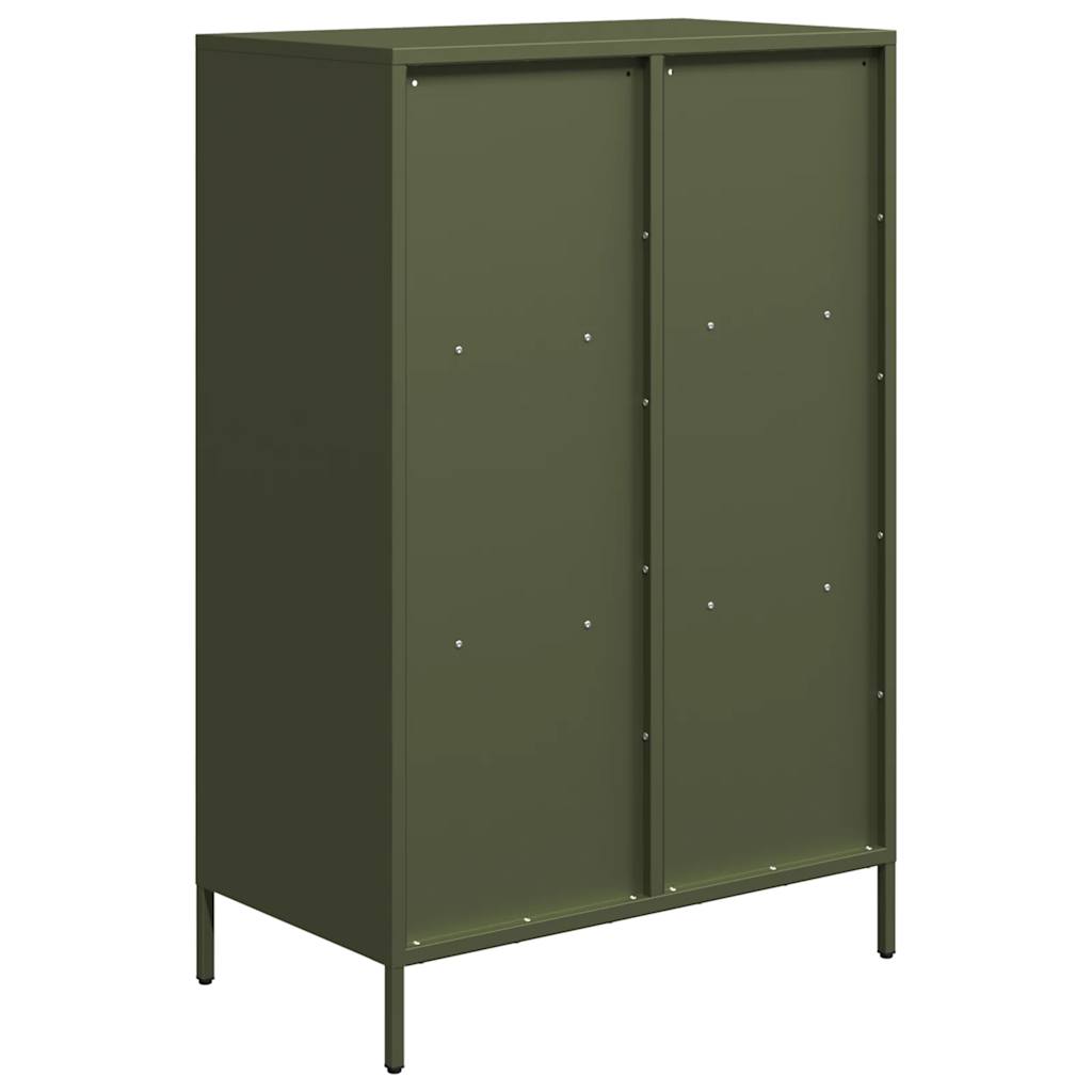 højskab 68x39x103,5 cm stål olivengrøn