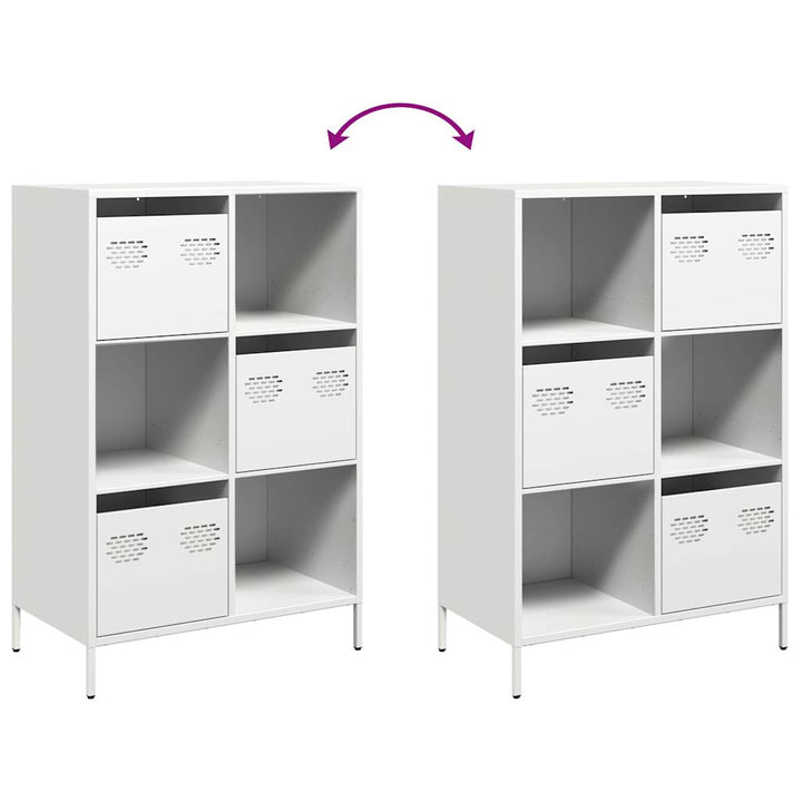 skab 68x39x103,5 cm stål hvid
