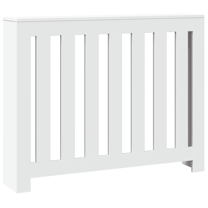 radiatorskjuler 104x20x82 cm konstrueret træ hvid