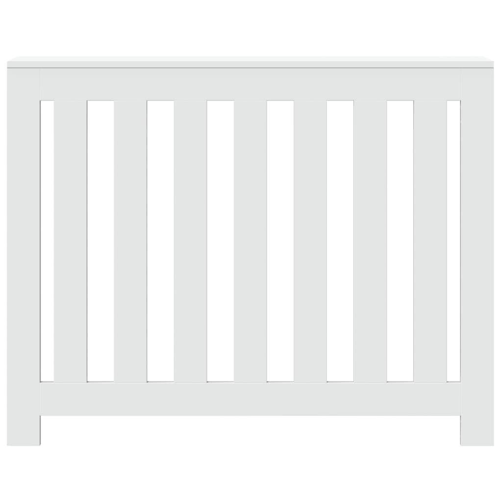 radiatorskjuler 104x20x82 cm konstrueret træ hvid