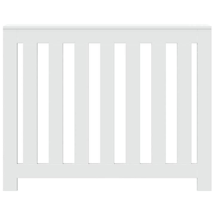 radiatorskjuler 104x20x82 cm konstrueret træ hvid