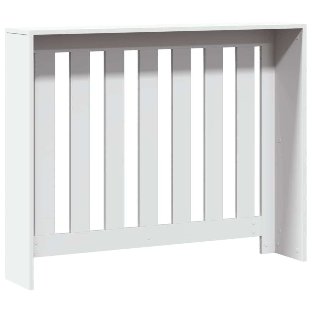 radiatorskjuler 104x20x82 cm konstrueret træ hvid