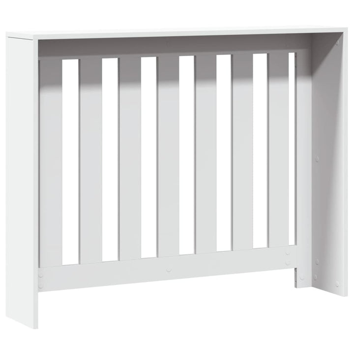 radiatorskjuler 104x20x82 cm konstrueret træ hvid