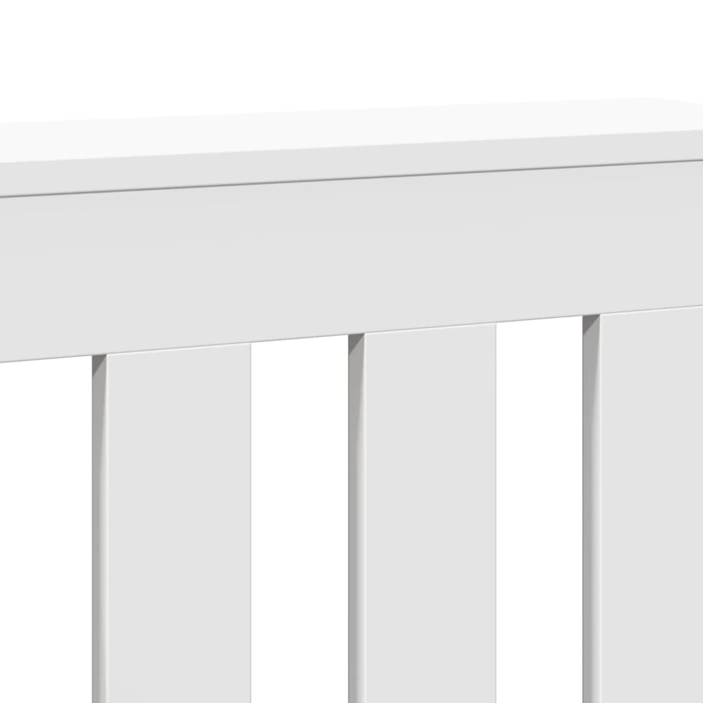 radiatorskjuler 104x20x82 cm konstrueret træ hvid