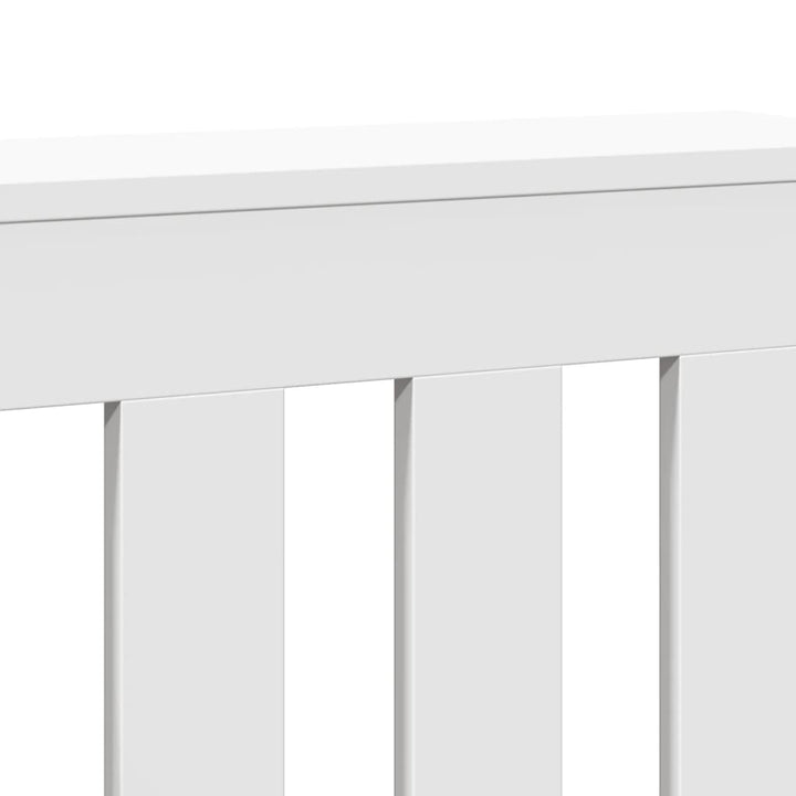 radiatorskjuler 104x20x82 cm konstrueret træ hvid