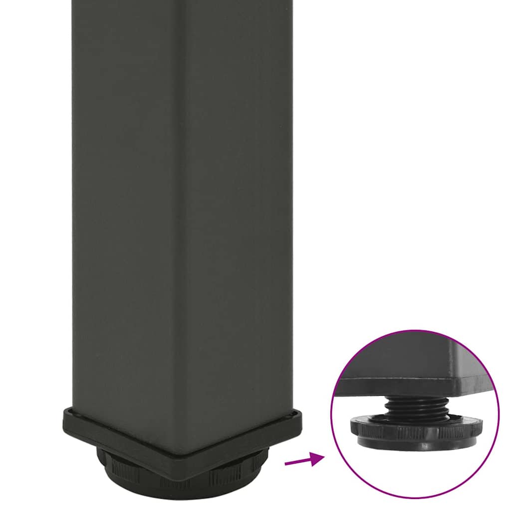 sofabordben 4 stk. 72-74 cm stål antracitgrå
