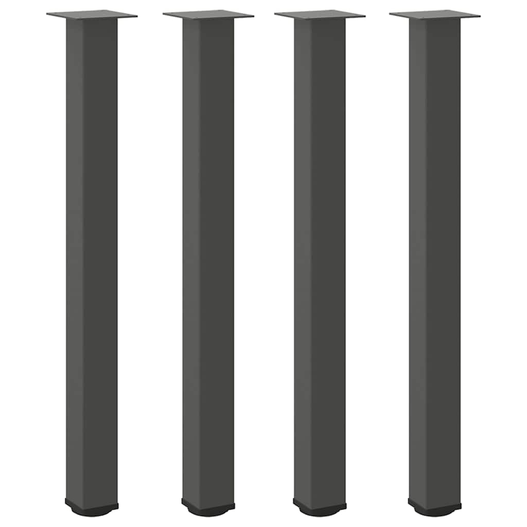 barbordsben 4 stk. antracit 90-92 cm stål