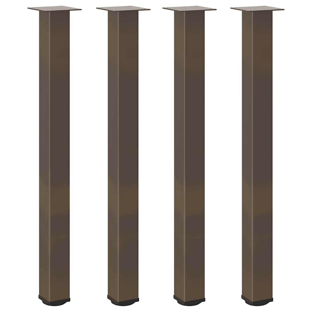 sofabordben 4 stk. naturstål 90-92 cm stål