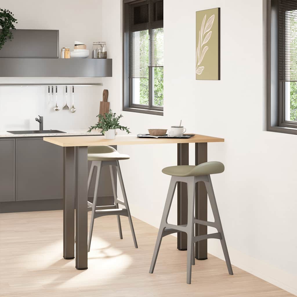sofabordben 4 stk. naturstål 90-92 cm stål