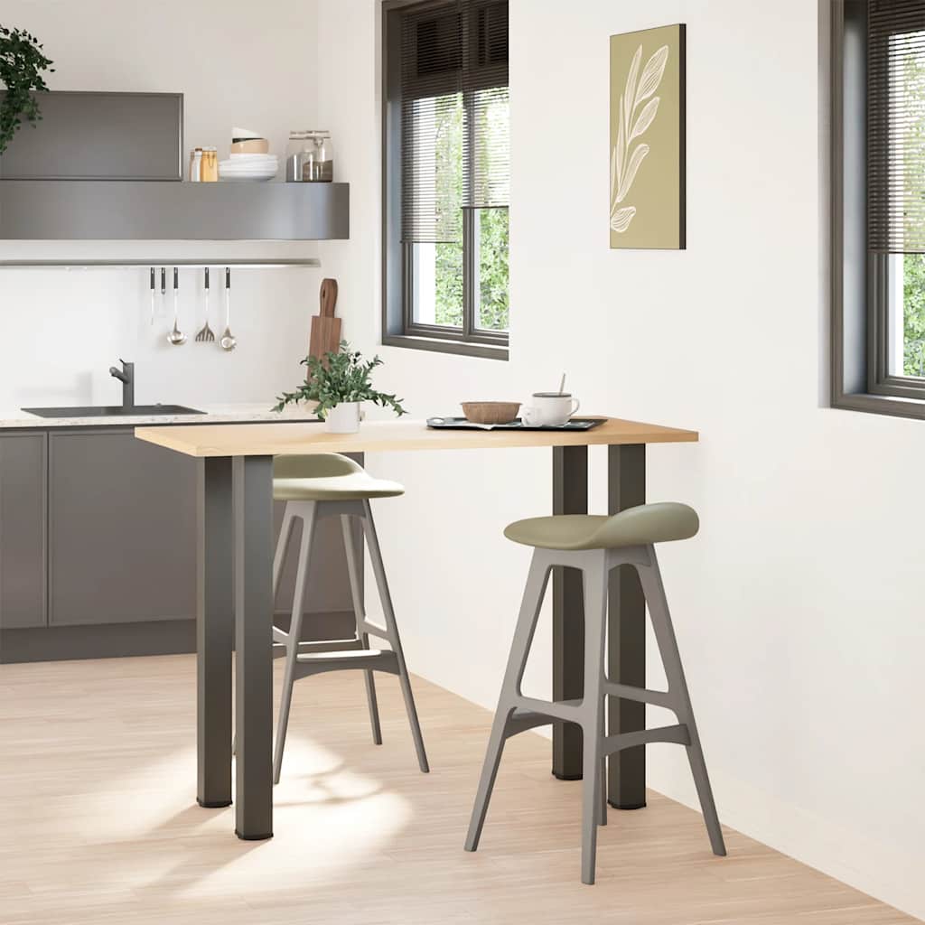 barbordsben 4 stk. antracit 100-102 cm stål