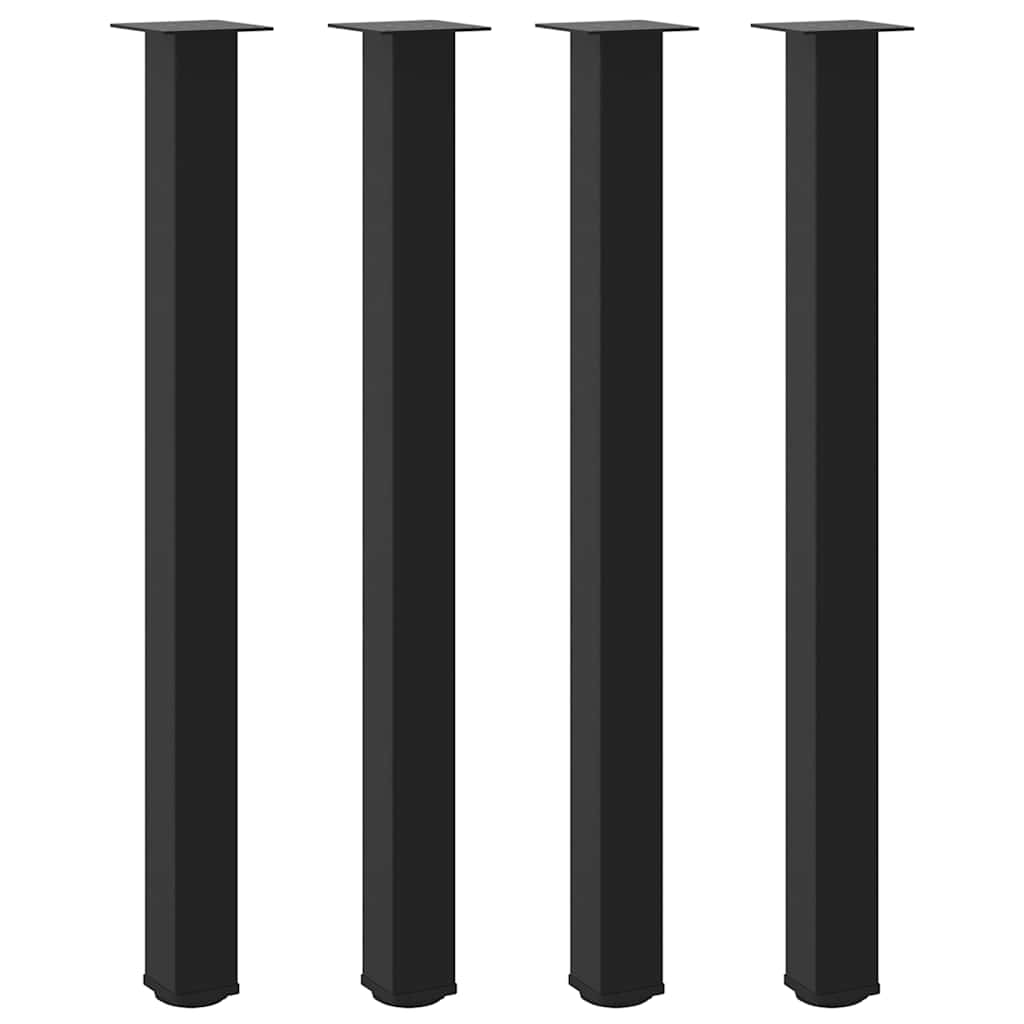 sofabordben 4 stk. 110-112 cm stål sort