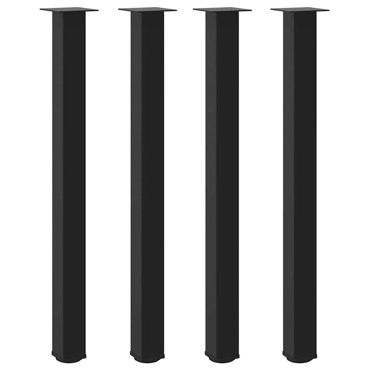 sofabordben 4 stk. 110-112 cm stål sort